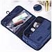 Beauty Case Sospeso Con Gancio In Poliestere Nero Blue - Foto miniatura 6