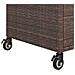 Carrello Da Bar Con Cassetto Marrone 100x45x97 Cm In Polyrattan - Foto miniatura 12