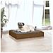 Cuccia Per Cani Miele 61,5x49x9 Cm In Legno Massello Di Pino - Foto miniatura 3