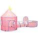 Tenda Da Gioco Per Bambini Rosa 301x120x128 Cm - Foto miniatura 9
