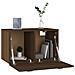 Armadietto A Muro Rovere Marrone 60x36,5x35 Legno Multistrato - Foto miniatura 9