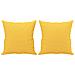 Cuscini Decorativi 2 Pz Giallo Chiaro 40x40 Cm In Tessuto - Foto miniatura 2
