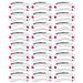 Stencil Per Sopracciglia, Confezione Da 24 White - Foto miniatura 1