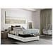Letto Piazza E Mezza Chiara, Letto Contenitore Con Rivestimento In Tessuto, 100% Made In Italy, Apertura Frontale, Con Materasso Cm 120x190 Incluso, Bianco - Foto miniatura 2