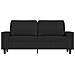 Divano A 2 Posti Nero 120 Cm In Tessuto - Foto miniatura 3