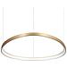 Lampadario A Sospensione Contemporaneo Gemini Metallo Ottone Led 55w 3000k Ip20 - Foto miniatura 1