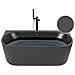 Vasca Da Bagno Gocta 170 X 80 Cm Nero - Foto miniatura 8