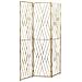 Paravento 3 Pannelli Metallo Oro 117 X 170 Cm Asolo - Foto miniatura 3