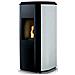 Stufa A Pellet 5,5kw Bianco /nero - Mael5blanc - Foto miniatura 1