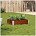 Fioriera Da Giardino Marrone 80x60 Cm Legno Massello Di Pino - Foto miniatura 1