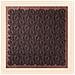 Elegante Sciarpa Quadrata In Raso 90x90cm Brown - Foto miniatura 5