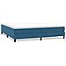 Letto A Molle Senza Materasso Blu Scuro 200x220 Cm In Velluto - Foto miniatura 2