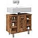 Mobile Da Bagno Legno Antico 60x32x53,5 Cm In Legno Multistrato - Foto miniatura 1