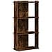 Libreria A 3 Ripiani Rovere Fumo 60x30x120 Cm Legno Multistrato - Foto miniatura 2