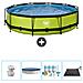 Piscina Fuori Terra - In Giro - 360x360x76 Cm - Groen - Include Accessori Coordinati Cb18 - Foto miniatura 1