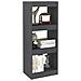 Libreria /divisorio Grigio 40x30x103,5 Cm Legno Massello Di Pino - Foto miniatura 3