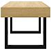 Tavolino Salotto Marrone Chiaro E Nero 90x45x40 Cm Mdf E Ferro - Foto miniatura 3