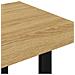 Tavolino Salotto Marrone Chiaro E Nero 90x45x40 Cm Mdf E Ferro - Foto miniatura 4