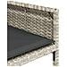 Set Pranzo da Giardino 5pz con Cuscini Grigio Chiaro Polyrattan - Foto miniatura 8
