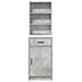 Armadio alto Grigio cemento 40x41x135 cm Legno ingegnerizzato - Foto miniatura 6