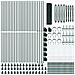 Recinzione Metallica Saldato con Base in Cemento 100 x 0,4 m - Foto miniatura 4