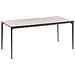 Tavolo Da Pranzo Da Giardino Sovareto 180 Cm 90 Cm Simil Legno Grigio Chiaro - Foto miniatura 3