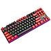 Tastiera Meccanica Cablata A 87 Tasti - Tastiera Da Gioco Rgb Hot-swappable Con Interruttore Blu Black/red - Foto miniatura 1