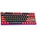 Tastiera Meccanica Cablata A 87 Tasti - Tastiera Da Gioco Rgb Hot-swappable Con Interruttore Blu Black/red - Foto miniatura 2
