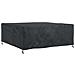 Copertura per mobili da esterno Nero 200 x 200 x 90 cm 420D - Foto miniatura 1