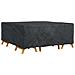 Copertura per mobili da esterno Nero 200 x 200 x 90 cm 420D - Foto miniatura 3