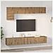 Set mobile TV 5 pcs rovere artigianale 100 x 30 x 30 cm - Foto miniatura 4