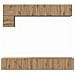 Set mobile TV 5 pcs rovere artigianale 100 x 30 x 30 cm - Foto miniatura 8