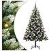Albero di Natale artificiale a cerniera con neve fioccata - Foto miniatura 1