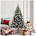 Albero di Natale artificiale a cerniera con neve fioccata - Foto miniatura 2