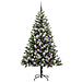 Albero di Natale artificiale a cerniera con neve fioccata - Foto miniatura 3