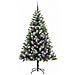 Albero di Natale artificiale a cerniera con neve fioccata - Foto miniatura 4