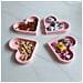 Set Di 4 Vassoi Impilabili A Forma Di Cuore In Silicone - Soluzione Di Archiviazione Romantica Pink - Foto miniatura 5