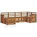 Set divani 6 pcs Naturale Legno di Acacia Massello - Foto miniatura 1