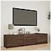 Mobile TV con LED con LED Quercia marrone 165 x 34 x 40 cm - Foto miniatura 2