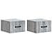 Mobiletto da notte a muro 2 pcs Grigio Sonoma 34,5 x 33 x 20 cm - Foto miniatura 1