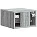 Mobiletto da notte a muro 2 pcs Grigio Sonoma 34,5 x 33 x 20 cm - Foto miniatura 7