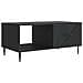 Tavolino da salotto Nero 90 x 50 x 40 cm Legno ingegnerizzato - Foto miniatura 1