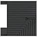 Tavolino da salotto Nero 90 x 50 x 40 cm Legno ingegnerizzato - Foto miniatura 8
