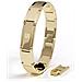 Bracciale Da Uomo Premium ""impact"" In Acciaio Chirurgico 316l, Oro, 23 Cm - Foto miniatura 1