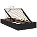 Letto con contenitore e materasso Nero 90 x 200 cm Velluto - Foto miniatura 5