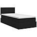 Letto con contenitore e materasso Nero 90 x 200 cm Velluto - Foto miniatura 8