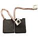 Spazzole di carbone per Milwaukee 350043 - 6,3 x 20 x 25 mm - coppia - Foto miniatura 1
