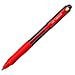 confezione da 12 pezzi - penna sfera a scatto laknock broad msn100 rosso 1.4mm - Foto miniatura 1