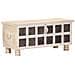 Cassapanca Bianca 110x40x45 Cm In Legno Massello Di Acacia - Foto miniatura 1