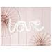 Partydeco - Decorazione Luminosa Con Neon Bianco Scritta Love 34 X 13 Cm - Foto miniatura 2